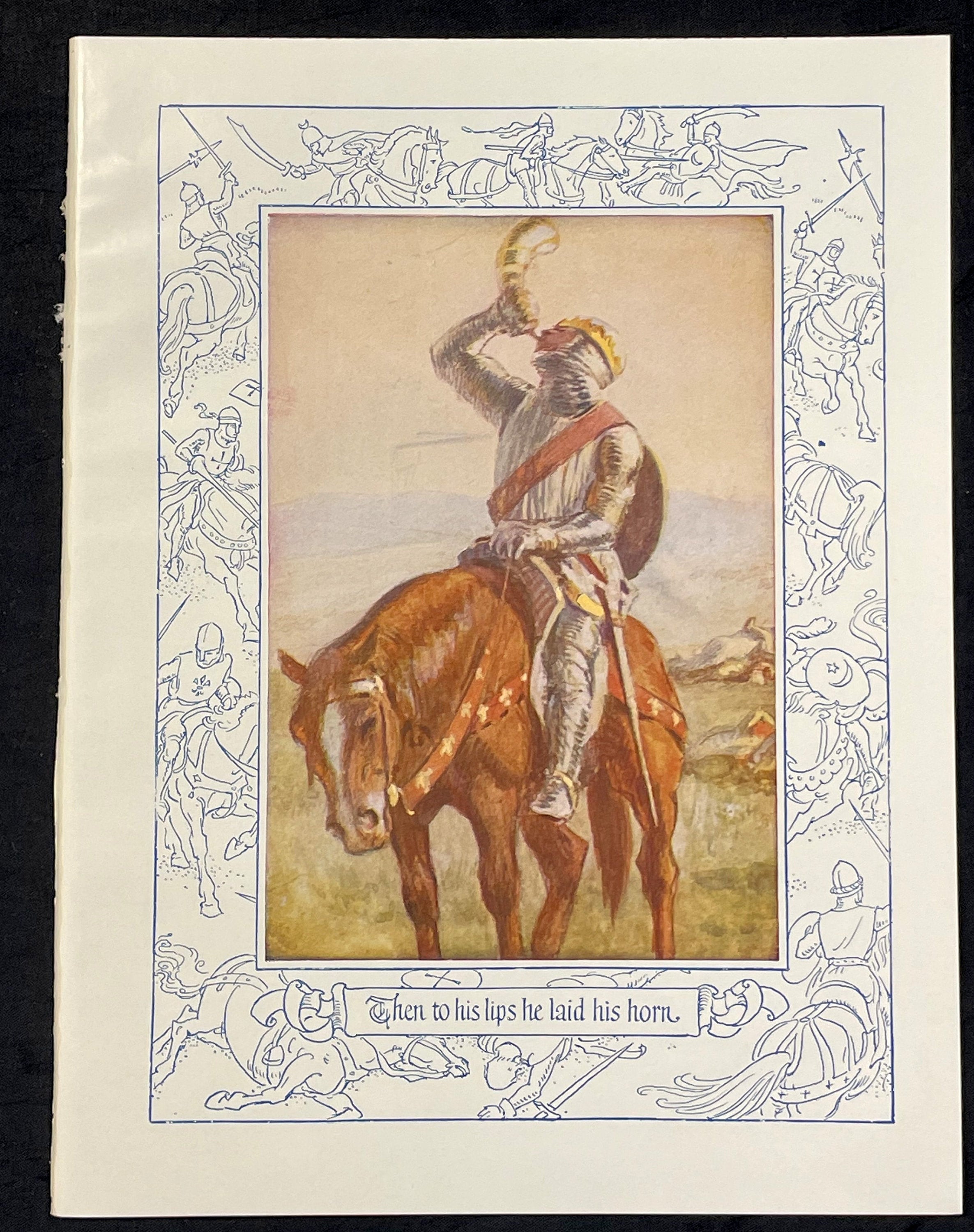 1927 Knight Lithograph: Roland of Franks Storybook Art Print - Etsy