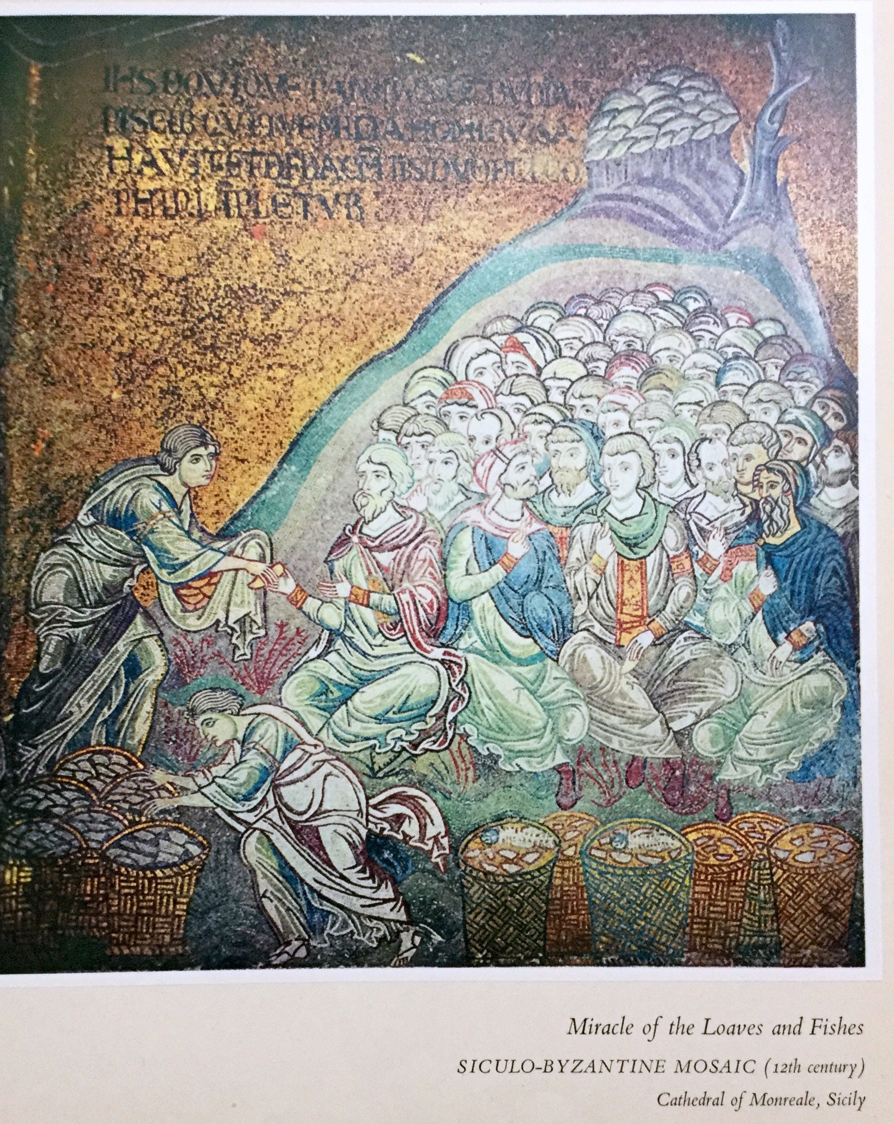 パンと魚の奇跡 イエス キリスト教美術 1957年 フォトグラビア