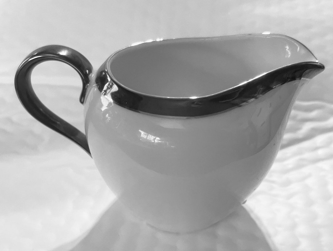 Eternity by DEVILLE Fine China of Japan White Heavy Silver Etsy