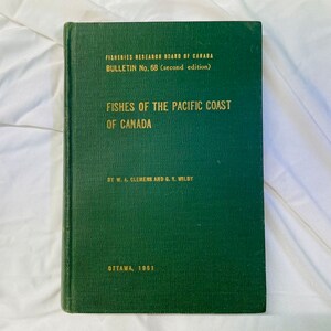 Fishes of the Pacific Coast of Canada, 1961 Hardcover