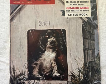 Saturday Evening Post Magazine April 24 1948 Featuring Dog Butch