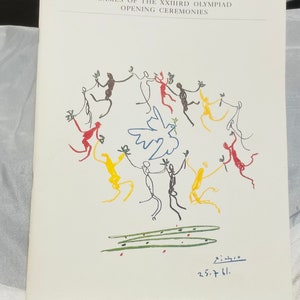 Games of the XXIIIrd Olympiad Opening Ceremonies Los Angeles 1984 Picasso