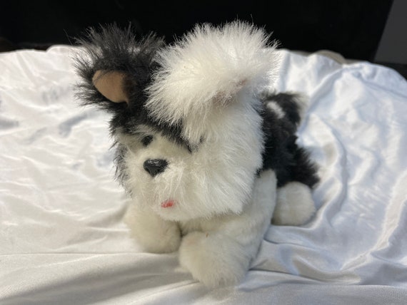 Furreal Friends Newborn Black White Puppy Interactive Plush Hasbro