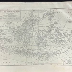 Malaiische Inselgruppe - 1911 Antike Karte von Emery Walker Eisenbahnen Niederlande Indien