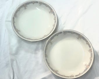 Sango Regency Collection Japan MONROE Set of 2 Soup Bowls Fine Ivory China