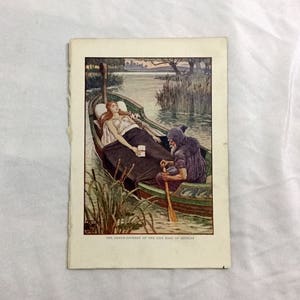Walter Crane Art Print: Knights of the Round Table, Lily Maid of Astolat