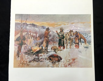 洋書 The Art and Style of Western Indian The Wolfer's Camp Charles M. Russell Native American Western