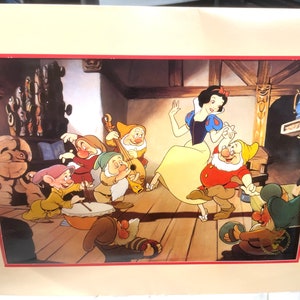 Disney 1994 Snow White and the Seven Dwarfs Exclusive Commemorative Lithograph