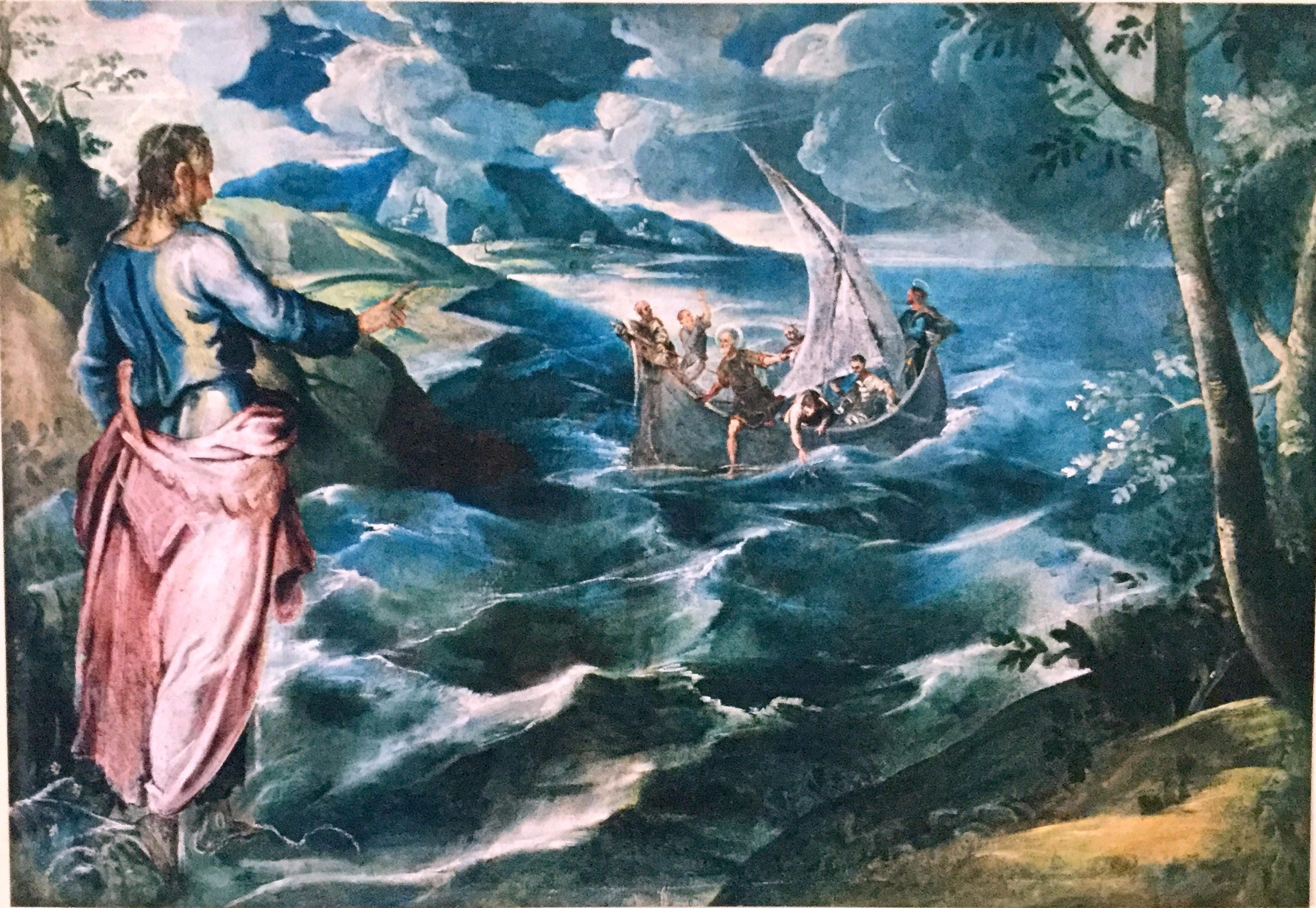 Jacopo Tintoretto Christ at the Sea of Galilee Vintage