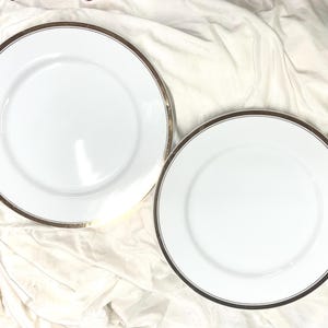 Sheffield Regency Gold Fine China of Japan Set of 2 Dinner Plates