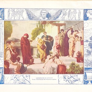 Andromache In Captivity By Frederic Leighton 1927 Lithograph Greek