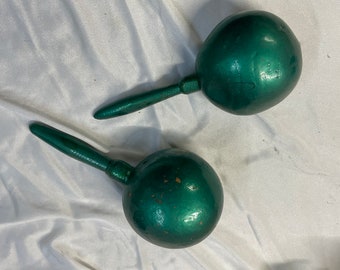 Vintage Mexican Maraca Gourd Rattles Hand Painted Wood Handle - Etsy