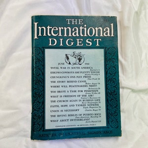 The International Digest June 1944 Norman Anthony publisher