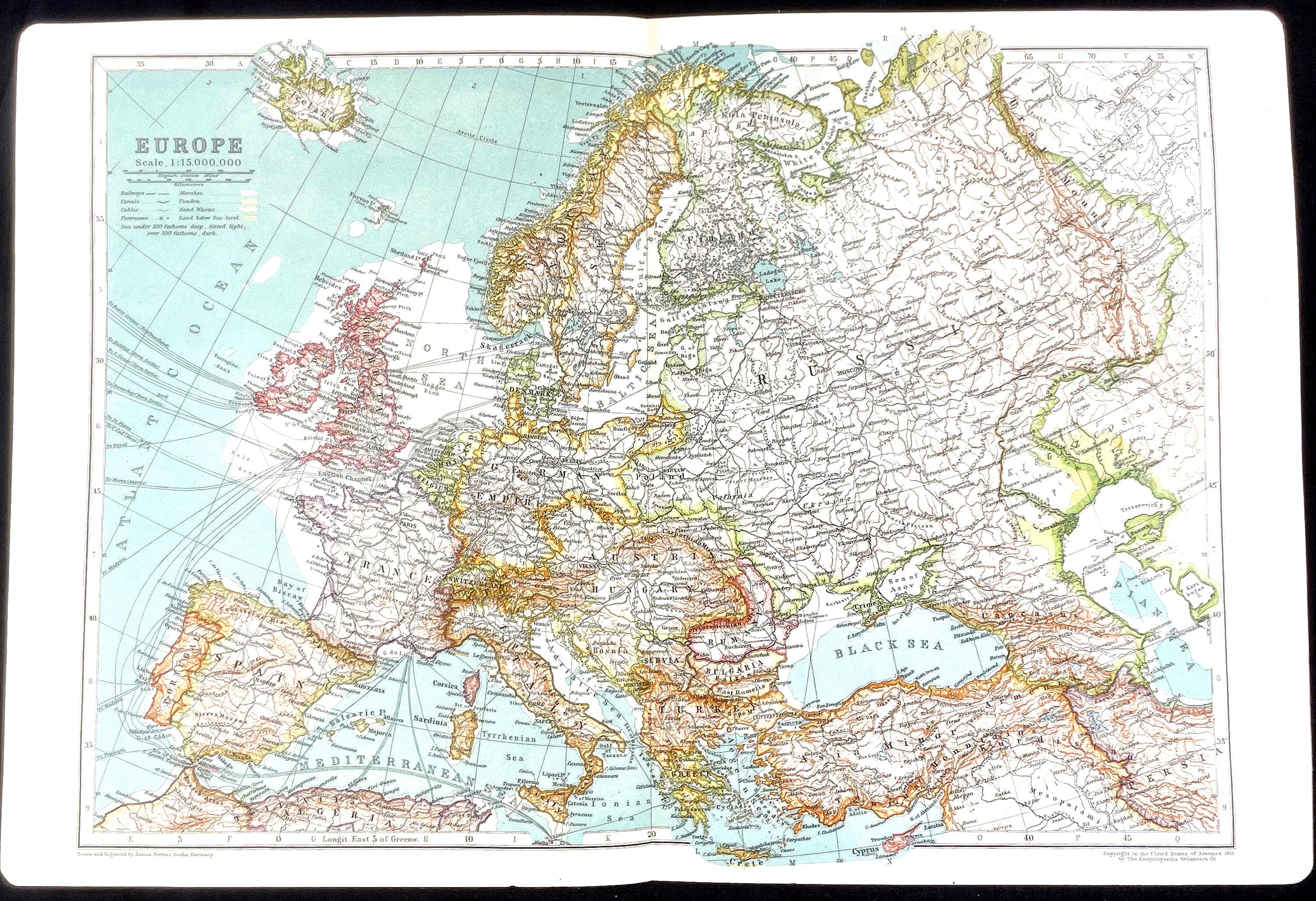 1910 world maps - Etsy 日本