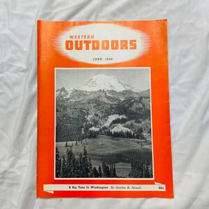 Western Outdoors Magazine June 1948 Vol V Num 6 Oregon hunting & Fishing Washington