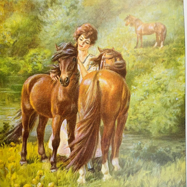 Welsh Pony Horse By Edward Miner 1923 Antique Illustration Print