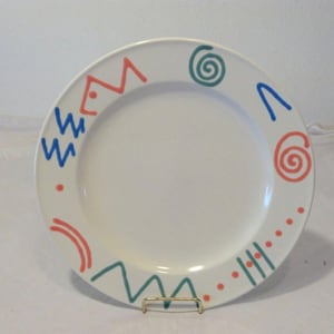 Mikasa Acrylics Studio Craft Dinner Plate (S) Southwest pattern RARE Abstract