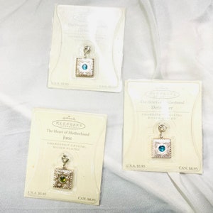 Adornos de recuerdo Hallmark 3 El corazón de la patria Cristal Swarovski 2 diciembre y junio
