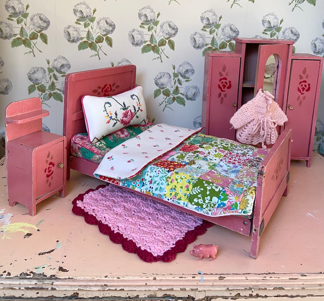 Vintage Doll Bedroom Set Etsy UK