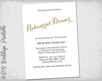 rehearsal dinner invitation template welcome dinner invite etsy
