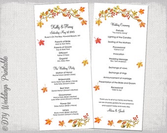 wedding program template pink wedding program templates etsy