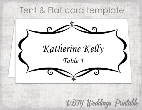 Fresh 77 Name Card Wedding Template