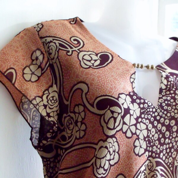 Beige Viscose Bias Cut Dress main image 0