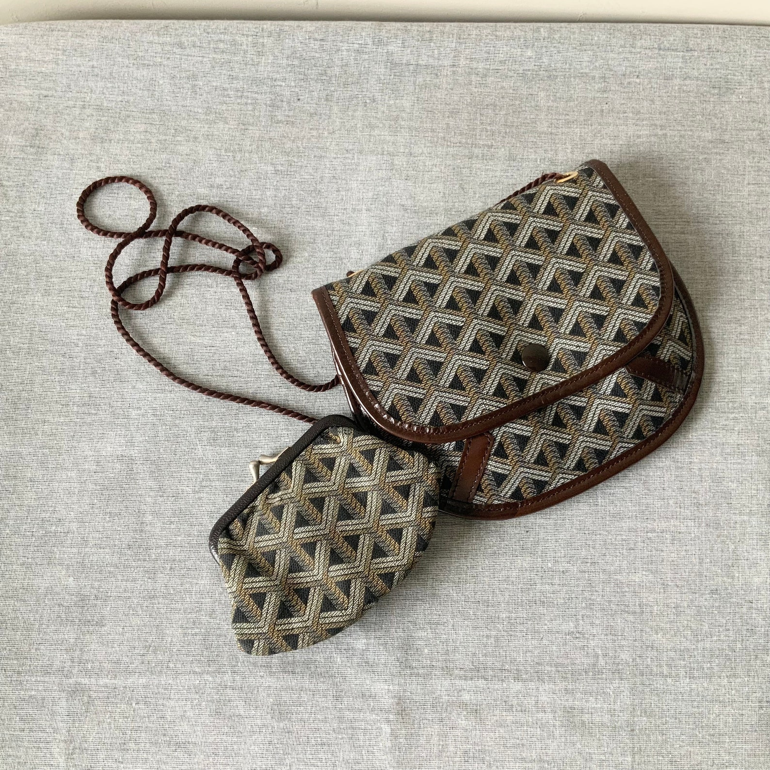 Vintage Goyard Mini Bag and Coin Purse Luxury Brand Goyard Etsy UK
