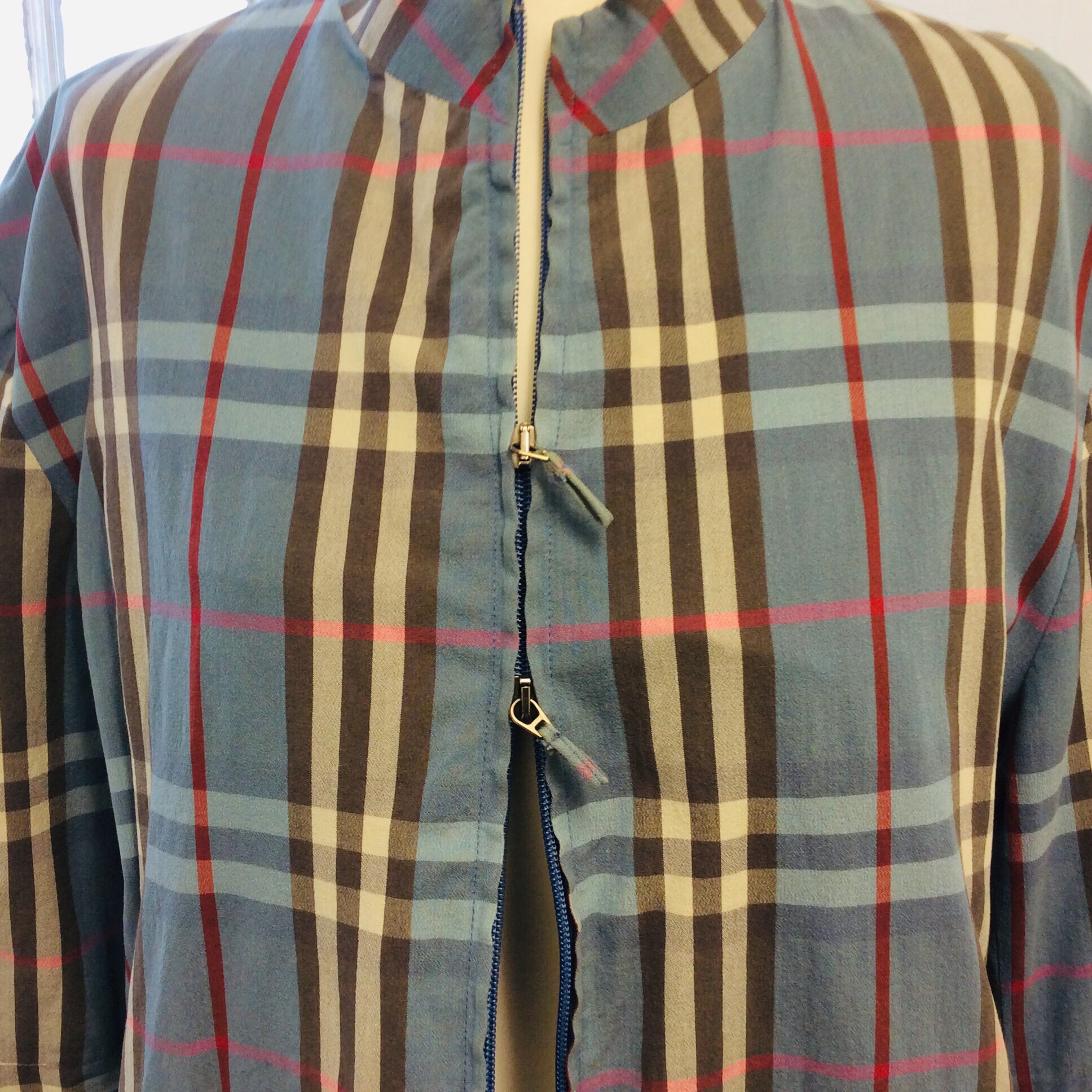 ジャケット・アウター vintage Burberry StaincollarCoat jacket Vintage Burberry Wax Jacket coat Tartan Distressed Jacket