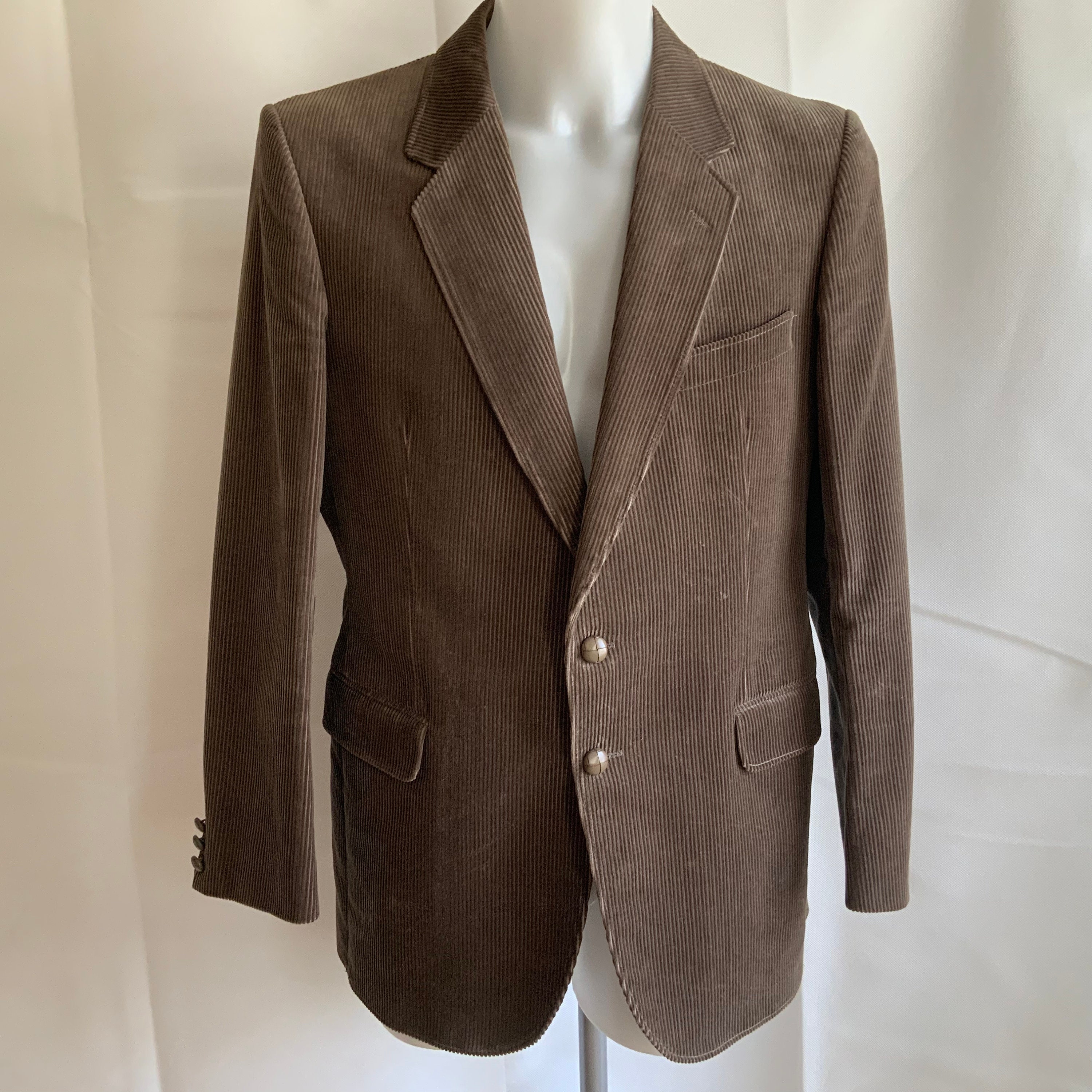 Vintage 40 Corduroy Jacket St Michael Taupe Corduroy - Etsy