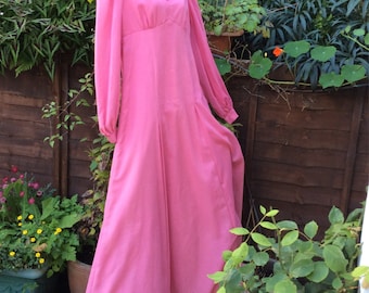 Vintage 60s maxi dress ,bust 34 inch, 87cm