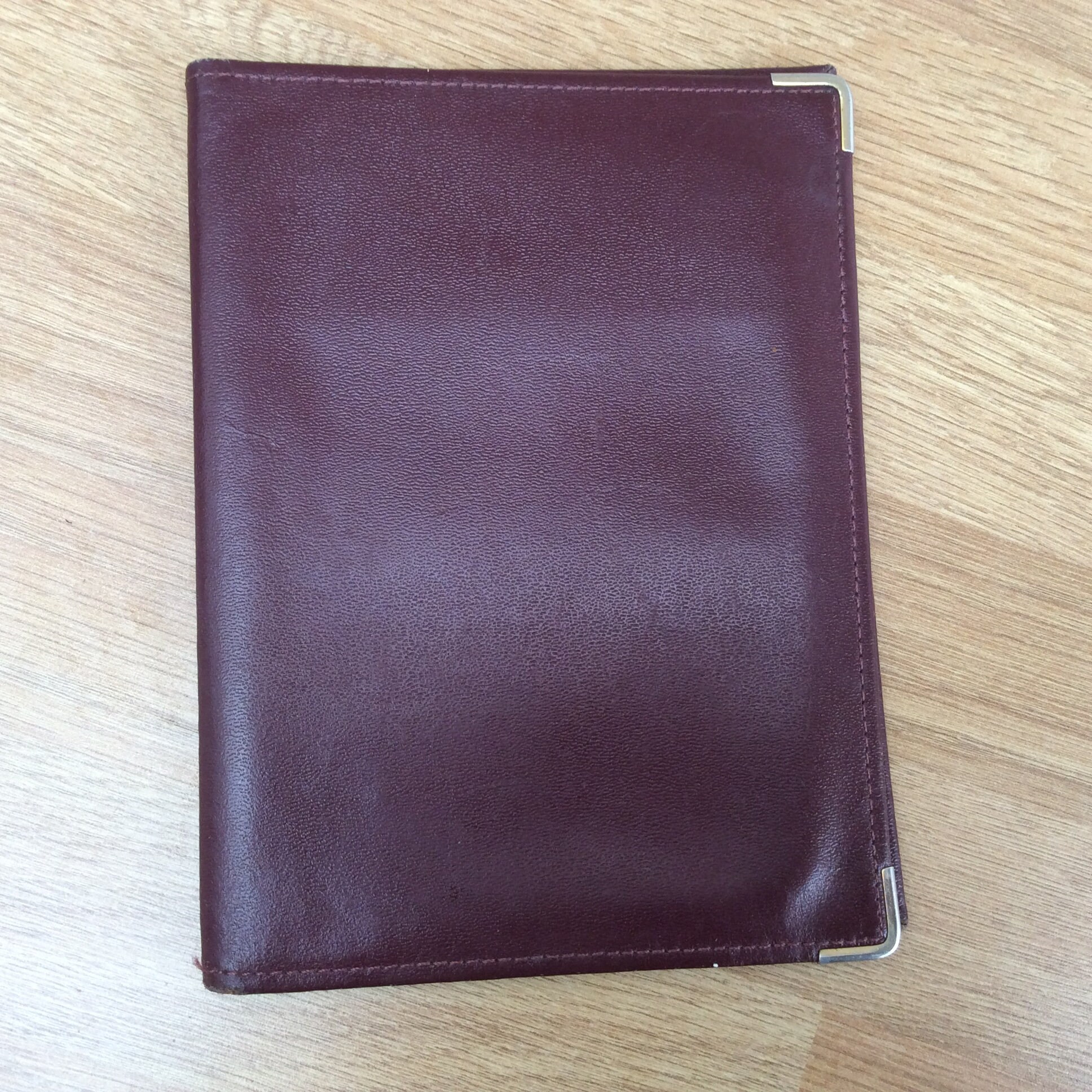 Vintage Leather Travel Documents Wallet Fine Oxblood Leather Etsy UK