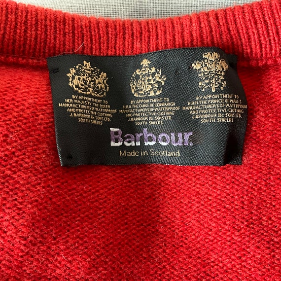 Vintage Barbour wool and cashmere sweater, made i… - image 4