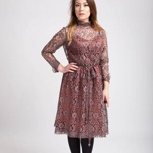 Vintage Lace Dress-Bust 34 to 36