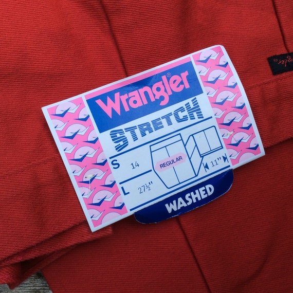 Vintage Wrangler 70s Deadstock red stirrup pants,… - image 2