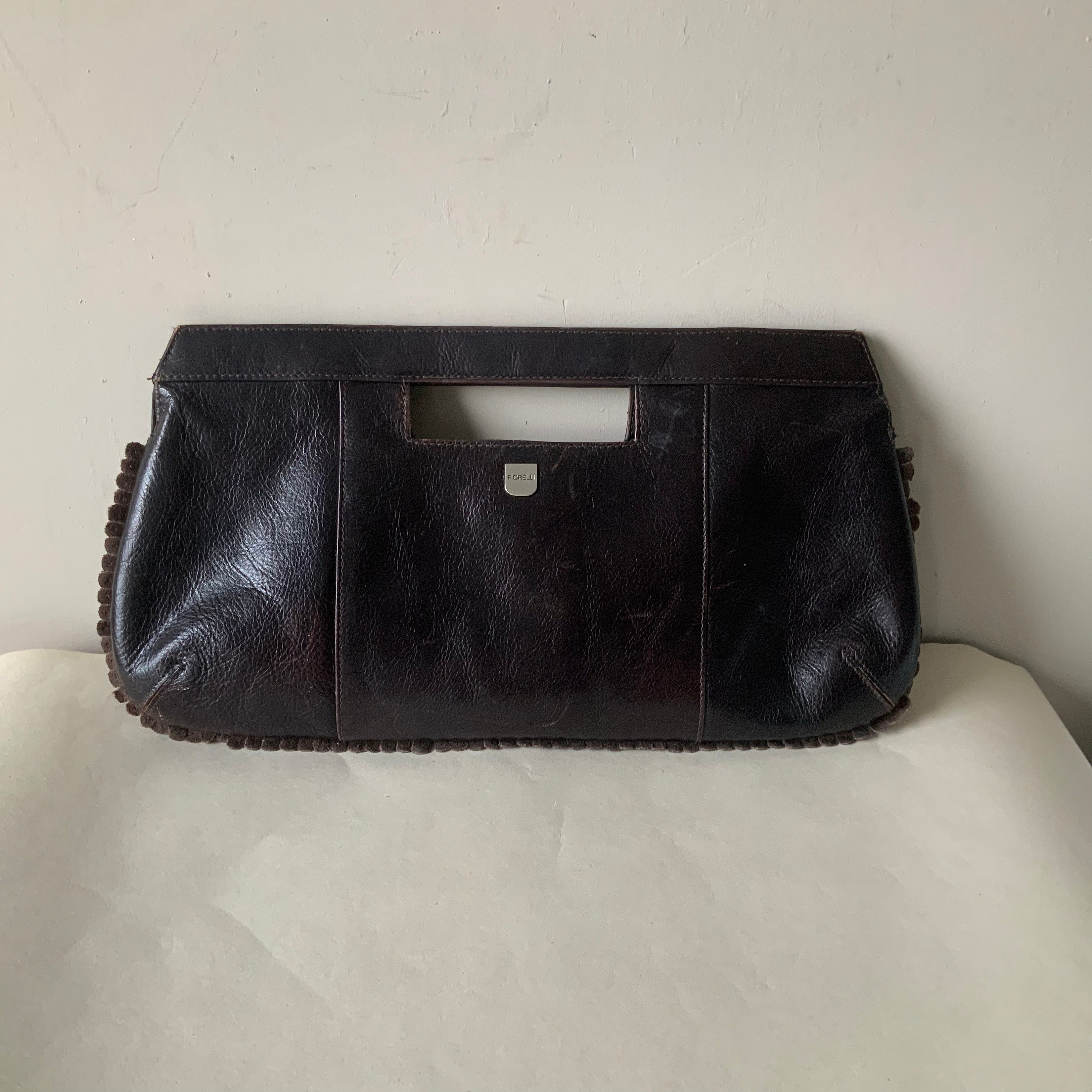 Stunning Vintage Givenchy Black Patent Leather Clutch Purse