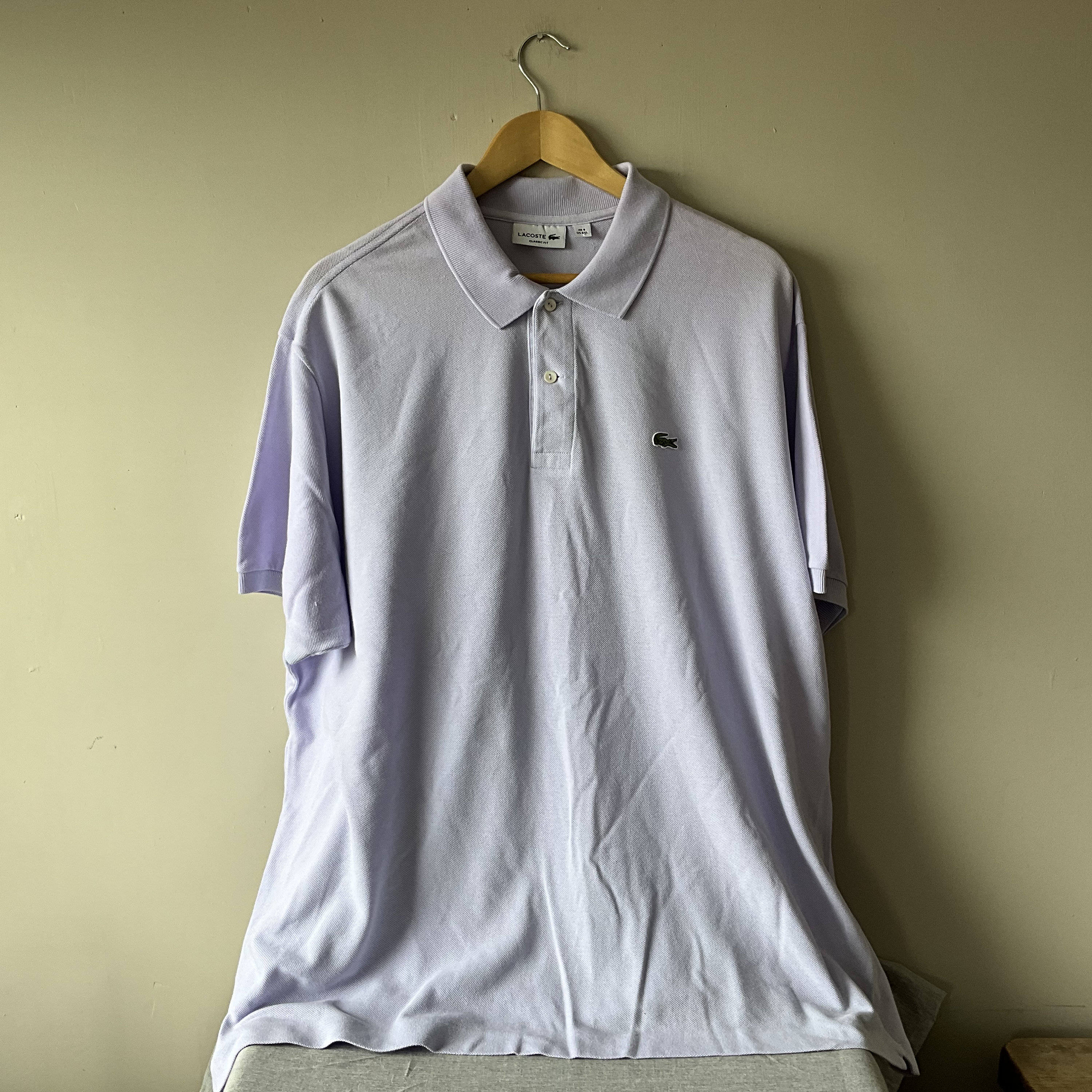 Lacoste Lavender Cotton Polo Shirt 54 58 in 137 147cm Chest Lacoste Size 9 US 4XL Etsy UK