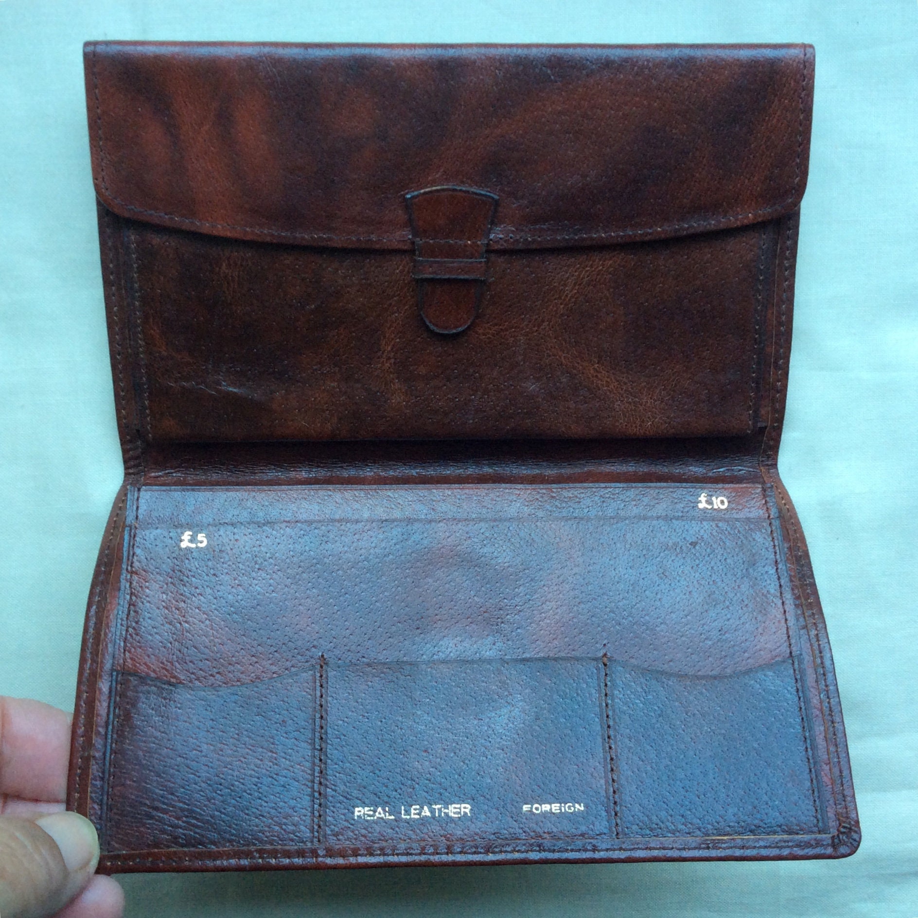Leather Men Wallet RFID Blocking, Faneam Bifold Men's Wallet Leather Vintage Men