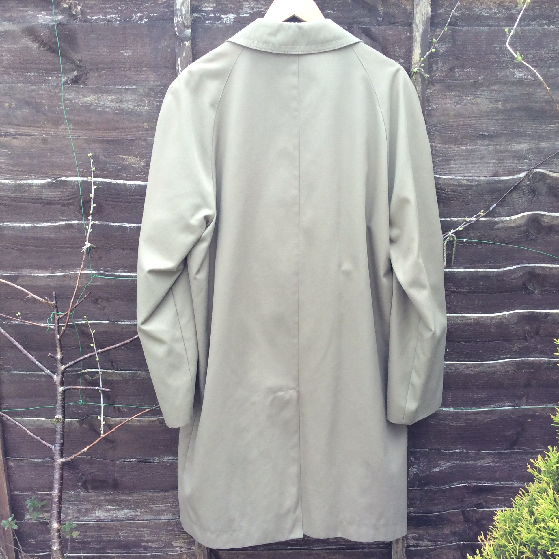 Vintage Raincoat M/L Fawn Raincoat Maerain by Maenson Fly | Etsy UK