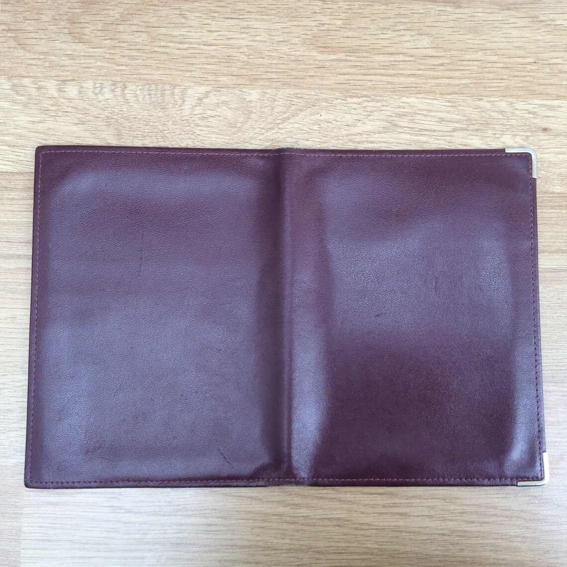 Vintage Leather Travel Documents Wallet Fine Oxblood Leather Etsy UK