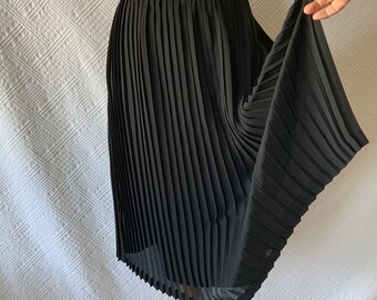 Black Pleated Skirt - Etsy