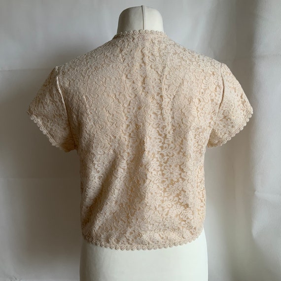 1950s/60s  vintage blouse, 38” bust, all lace, fu… - image 5