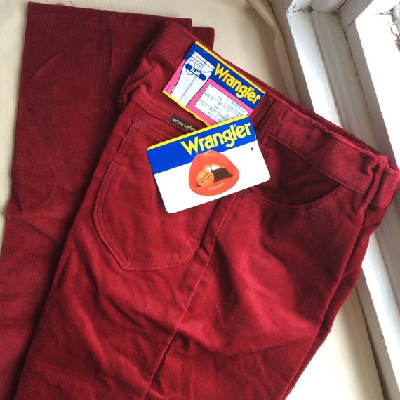 wrangler velvet jeans