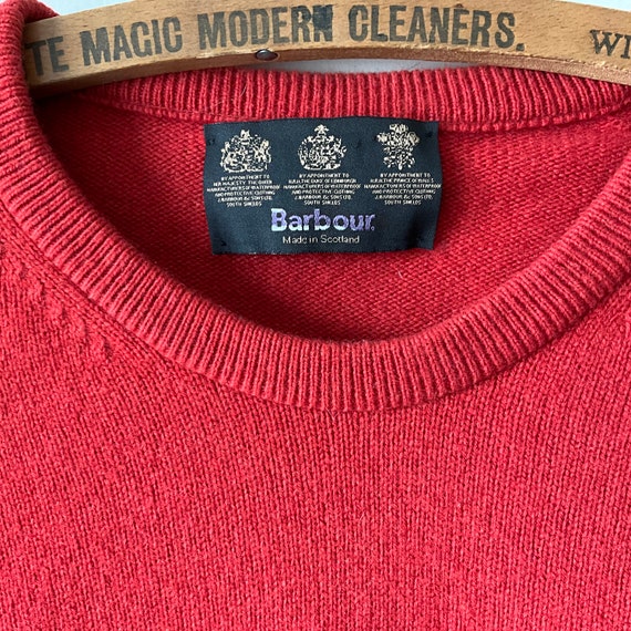 Vintage Barbour wool and cashmere sweater, made i… - image 3