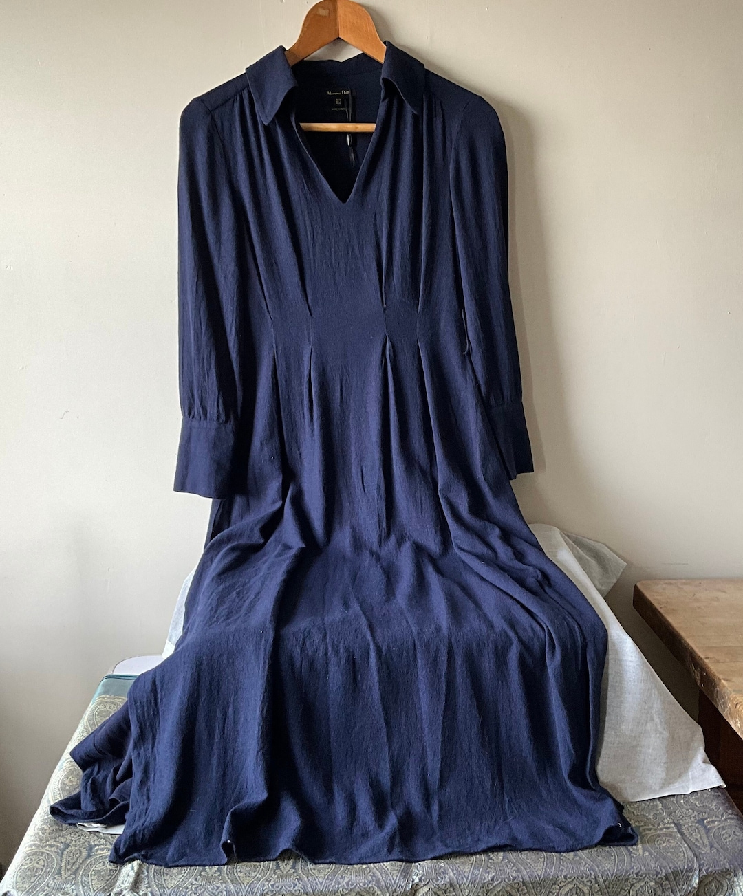 Vintage Navy Blue Massimo Dutti Dress, EUR 34 USA 2 Mex 24 - Etsy