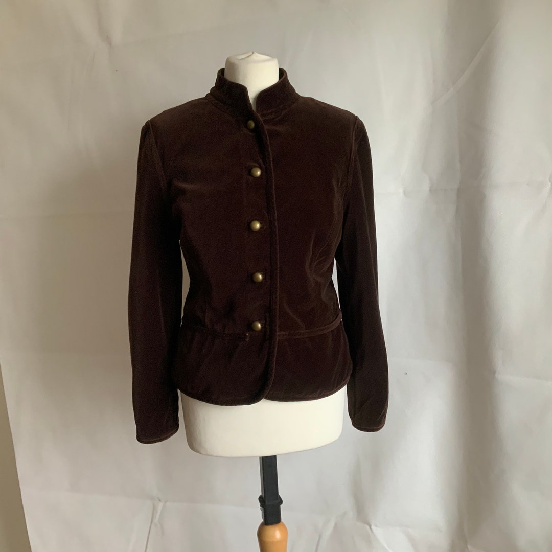 Cotton Velvet Poppy Jacket - Dark Grey main image 1