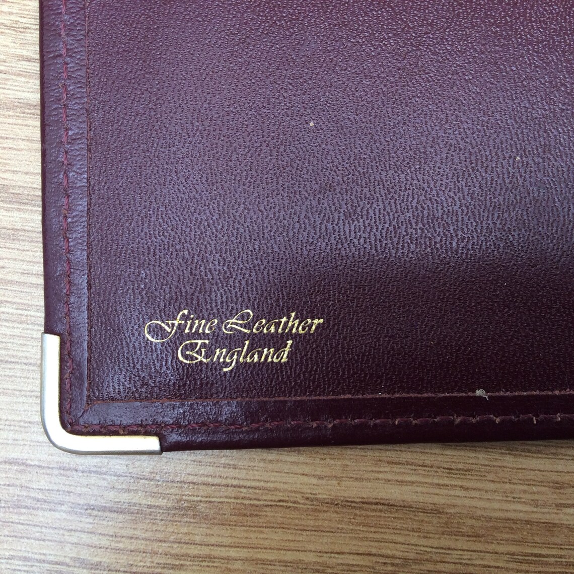 Vintage Leather Travel Documents Wallet Fine Oxblood Leather Etsy UK