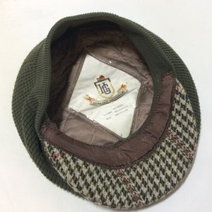 Vintage cloth cap, traditional gentlemans tweed and knitted cloth cap, S M, Quality Headwear. image 9