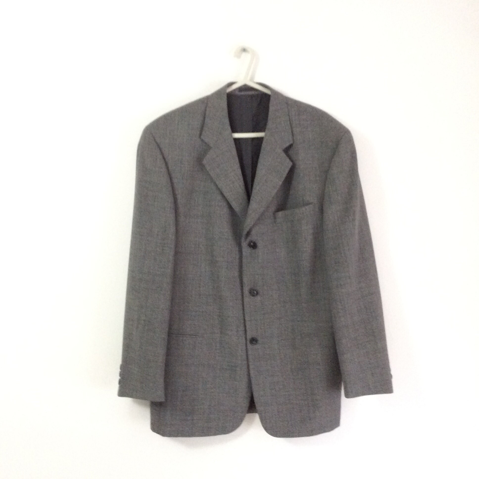 Vintage 40R Grey Wool Mix Jacket Burton 
