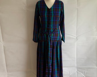 Vintage 80s UK 10/14 Powerdress Navy Stripes - Etsy UK